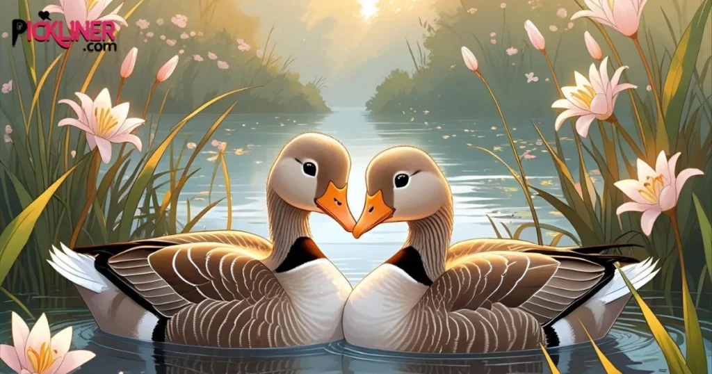 Romantic Goose Couple