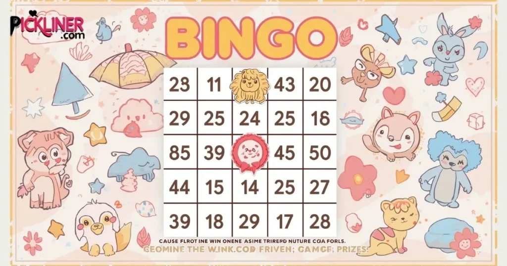 Vintage Bingo Pick Up Lines
