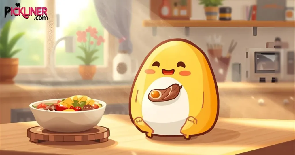 Funny Gudetama Pickup Lines