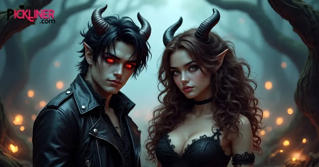 Romantic Demon pickup line