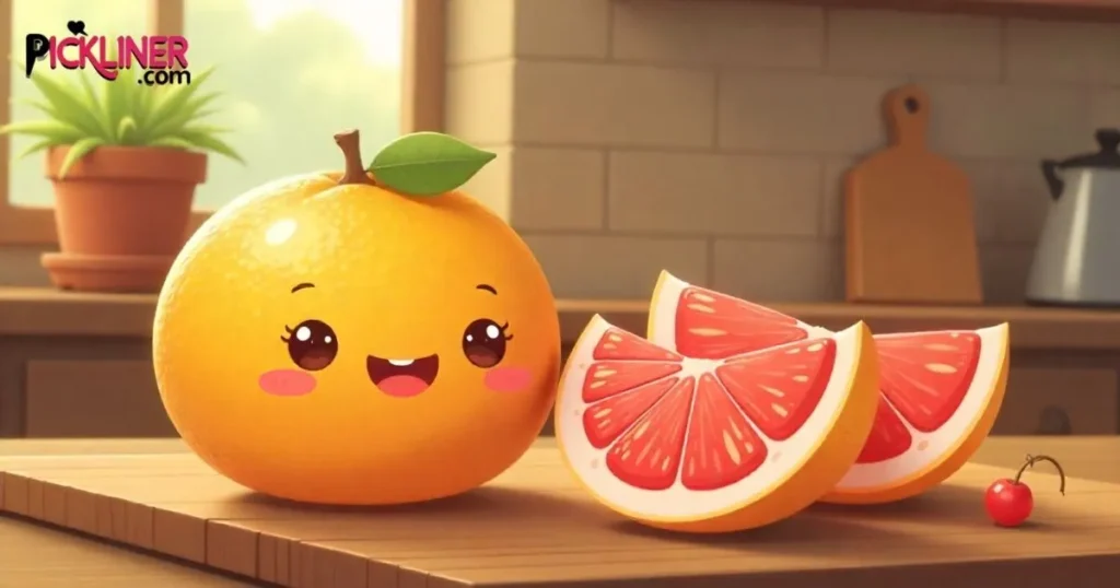 Sweet Grapefruit Pickup Lines