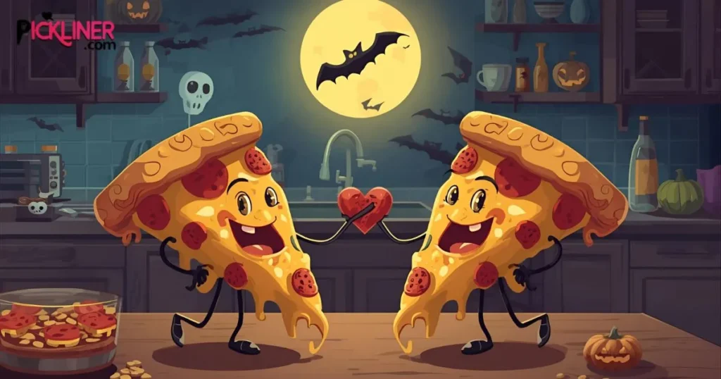 Romantic Halloween Pizza Pick-Up Lines